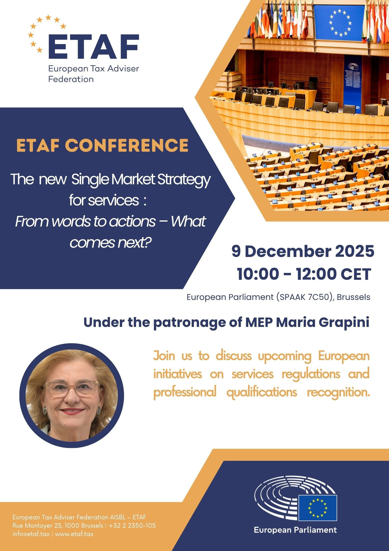 Conferință ETAF sub patronajul eurodeputatului Maria Grapini