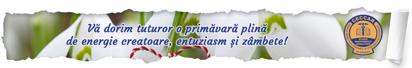 Vă dorim tuturor o primăvară plină de energie creatoare, entuziasm și zâmbete!